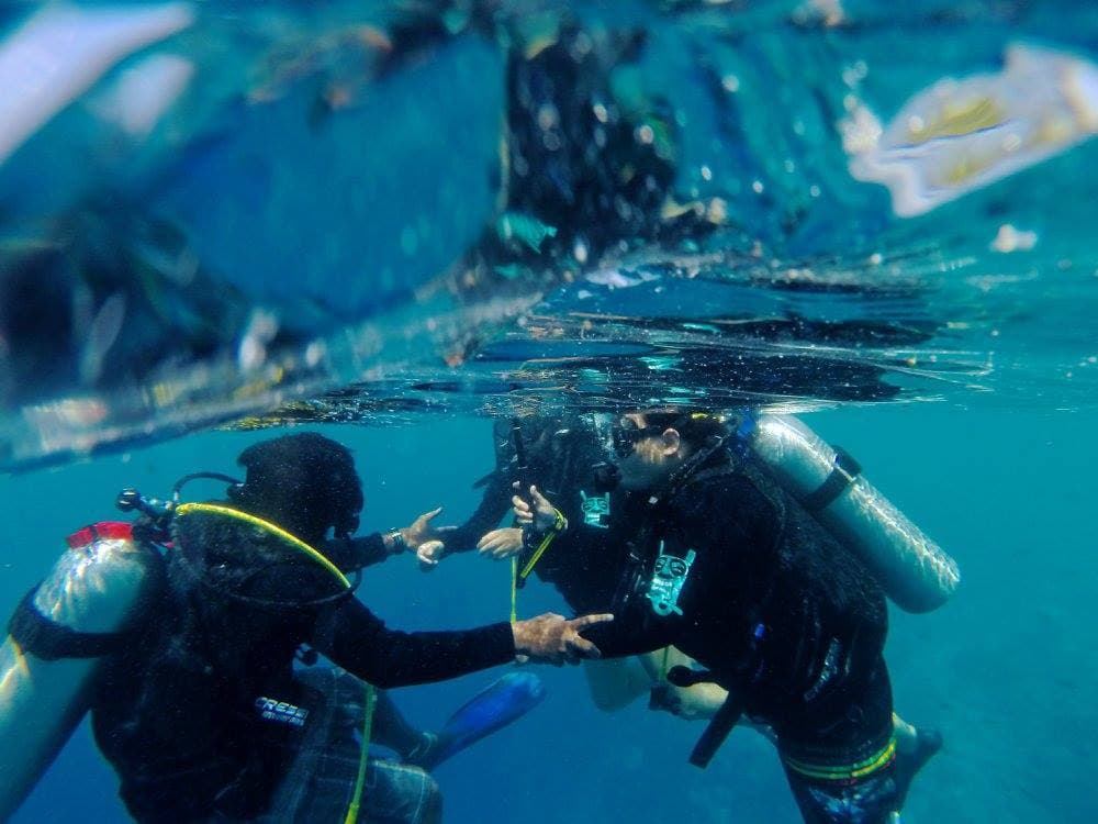 Scuba diving training